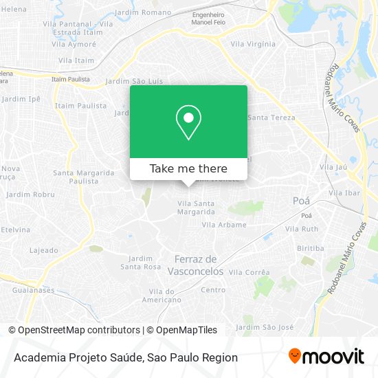 Academia Projeto Saúde map