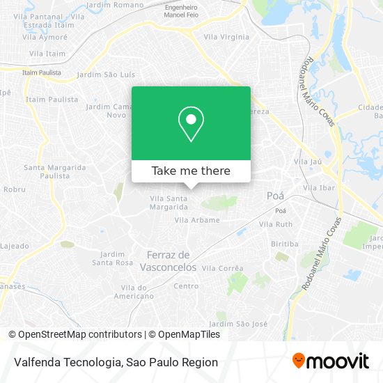 Valfenda Tecnologia map