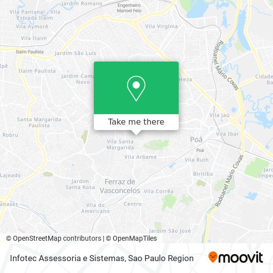 Mapa Infotec Assessoria e Sistemas