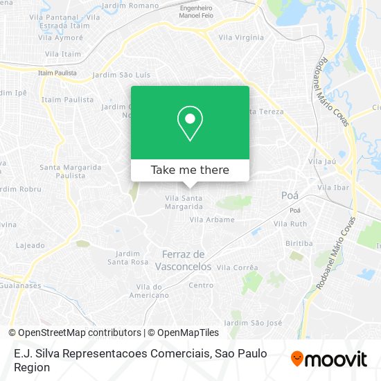 E.J. Silva Representacoes Comerciais map