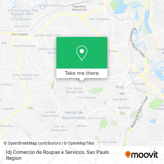 Mapa Idj Comercio de Roupas e Servicos