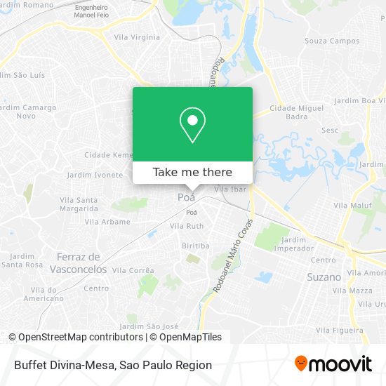 Buffet Divina-Mesa map