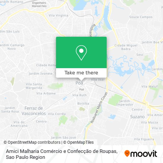 Amici Malharia Comércio e Confecção de Roupas map