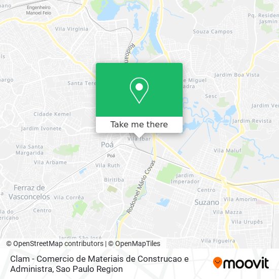 Clam - Comercio de Materiais de Construcao e Administra map