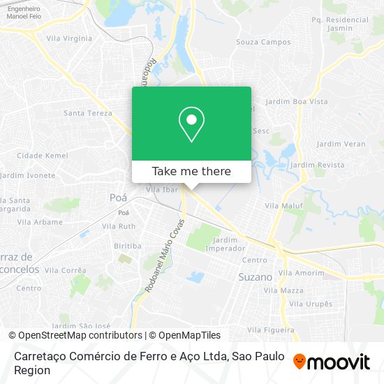 Carretaço Comércio de Ferro e Aço Ltda map