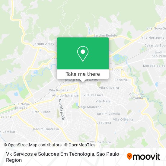 Mapa Vk Servicos e Solucoes Em Tecnologia