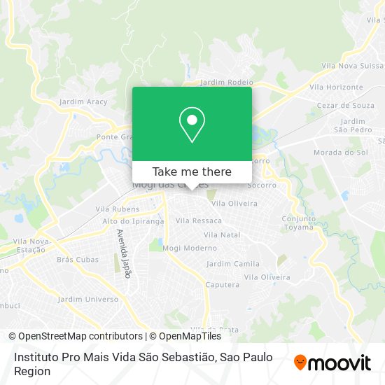 Instituto Pro Mais Vida São Sebastião map