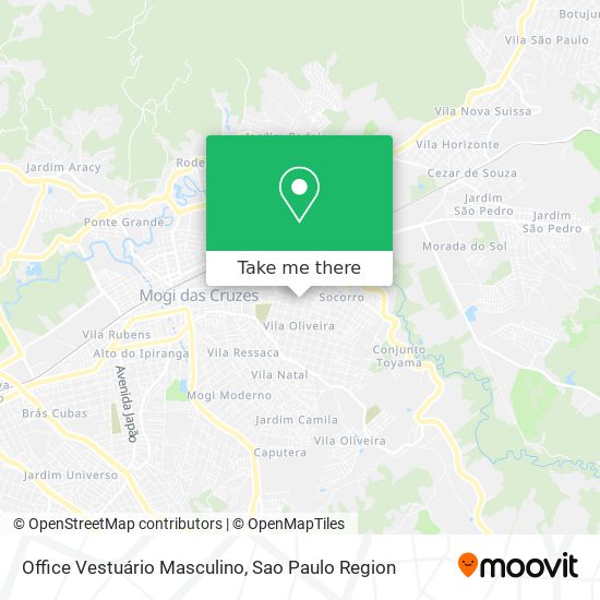 Office Vestuário Masculino map