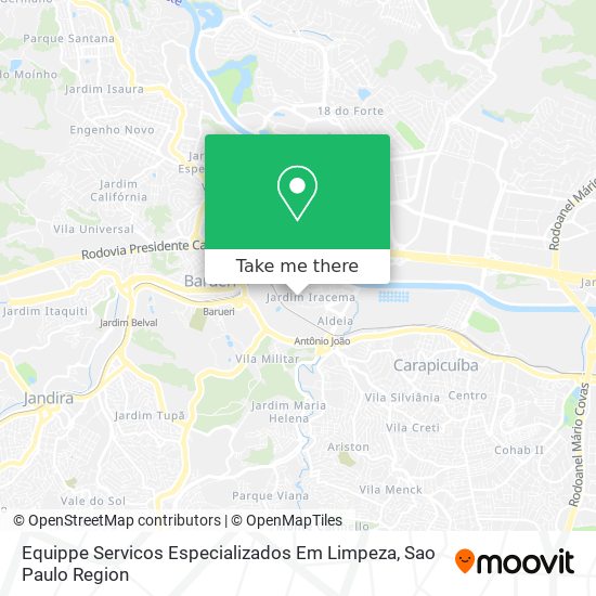 Equippe Servicos Especializados Em Limpeza map