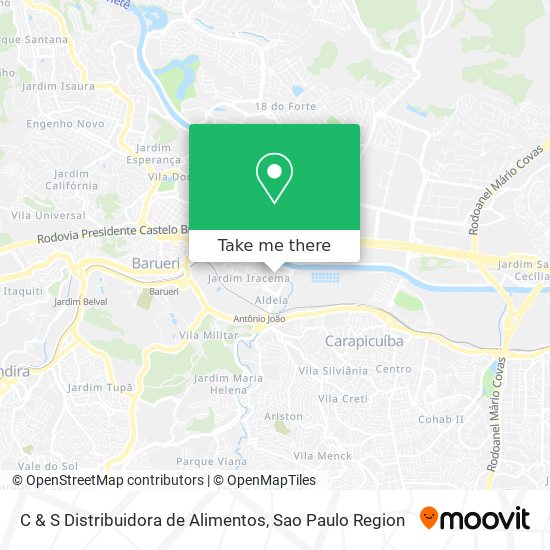 C & S Distribuidora de Alimentos map