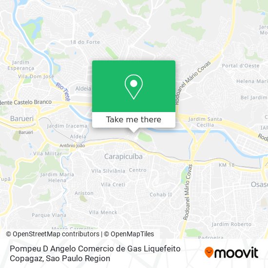 Pompeu D Angelo Comercio de Gas Liquefeito Copagaz map