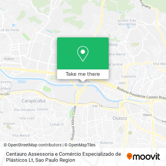 Centauro Assessoria e Comércio Especializado de Plásticos Lt map