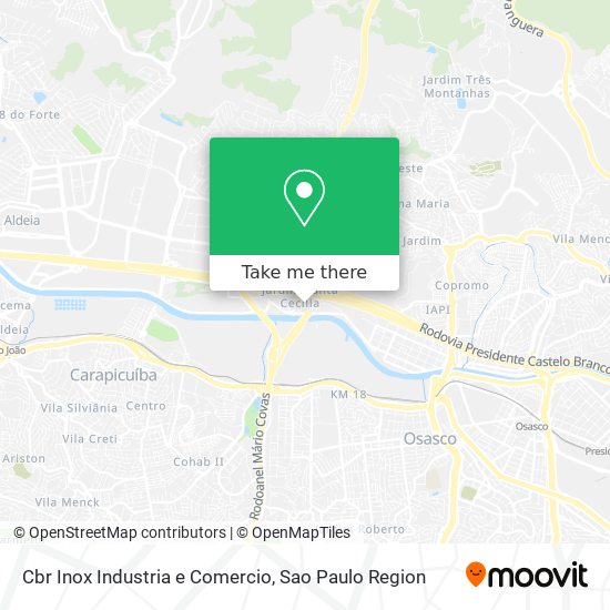 Mapa Cbr Inox Industria e Comercio