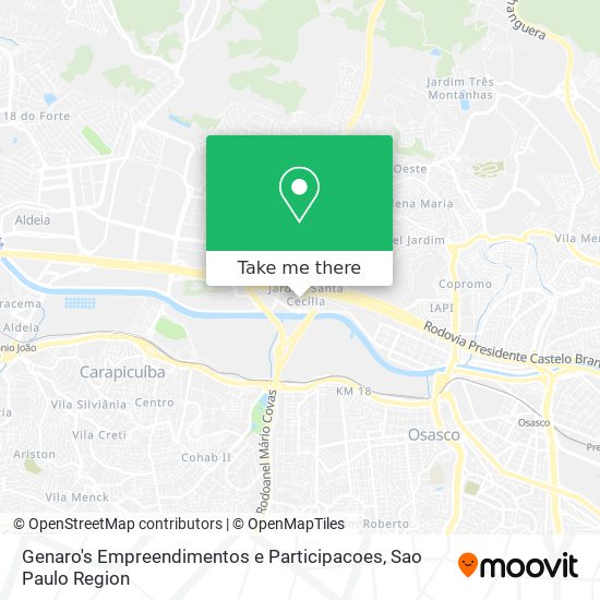 Genaro's Empreendimentos e Participacoes map