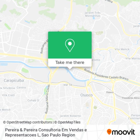 Mapa Pereira & Pereira Consultoria Em Vendas e Representacoes L