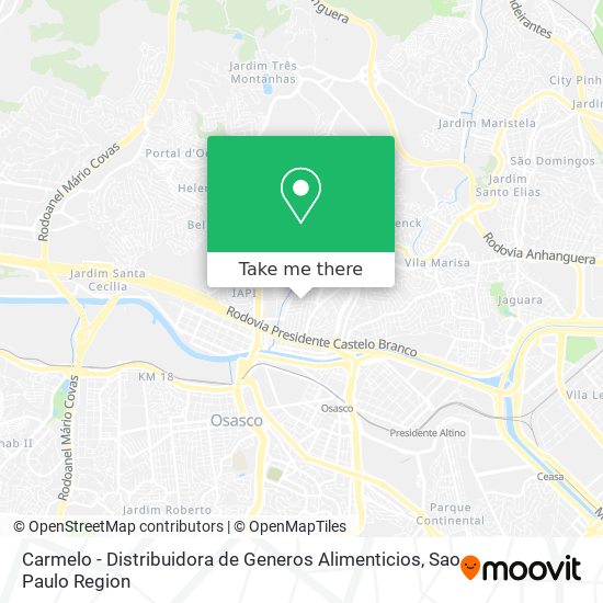 Carmelo - Distribuidora de Generos Alimenticios map