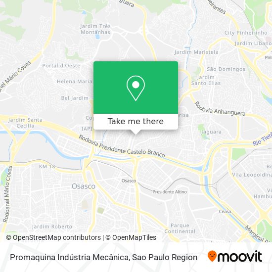 Promaquina Indústria Mecânica map