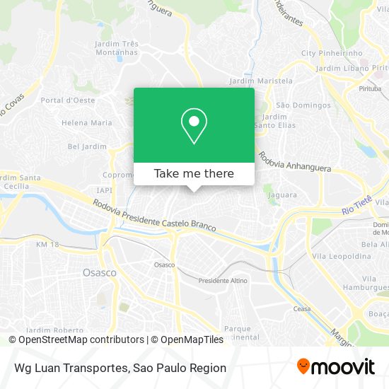 Mapa Wg Luan Transportes