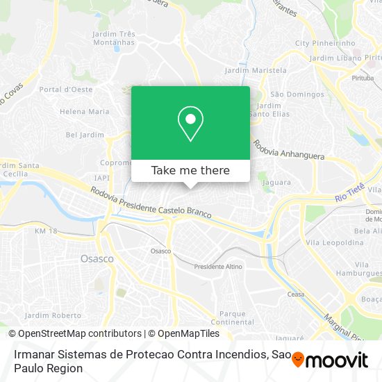 Irmanar Sistemas de Protecao Contra Incendios map