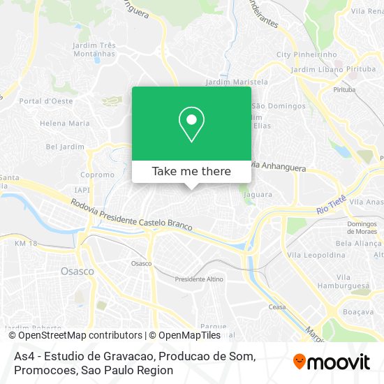 As4 - Estudio de Gravacao, Producao de Som, Promocoes map