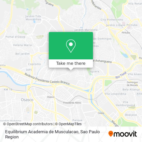 Equilibrium Academia de Musculacao map