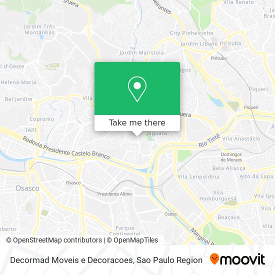 Decormad Moveis e Decoracoes map