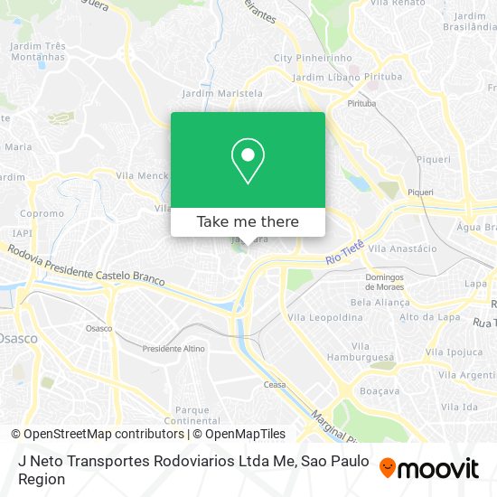 J Neto Transportes Rodoviarios Ltda Me map