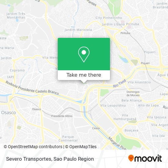 Severo Transportes map