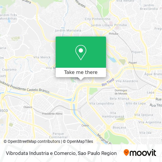 Mapa Vibrodata Industria e Comercio