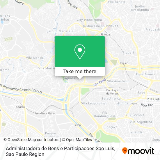 Administradora de Bens e Participacoes Sao Luis map