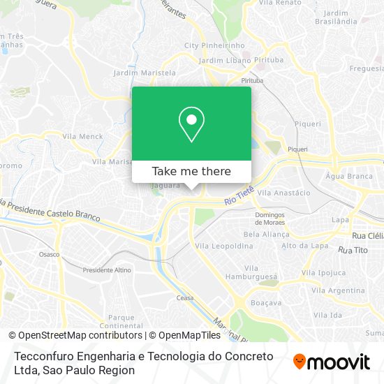 Tecconfuro Engenharia e Tecnologia do Concreto Ltda map