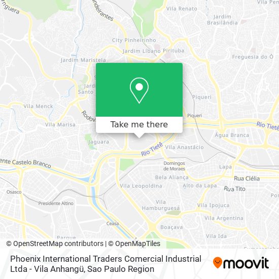 Phoenix International Traders Comercial Industrial Ltda - Vila Anhangü map