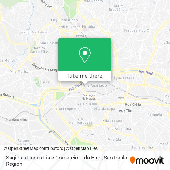 Mapa Sagiplast Indústria e Comércio Ltda Epp.