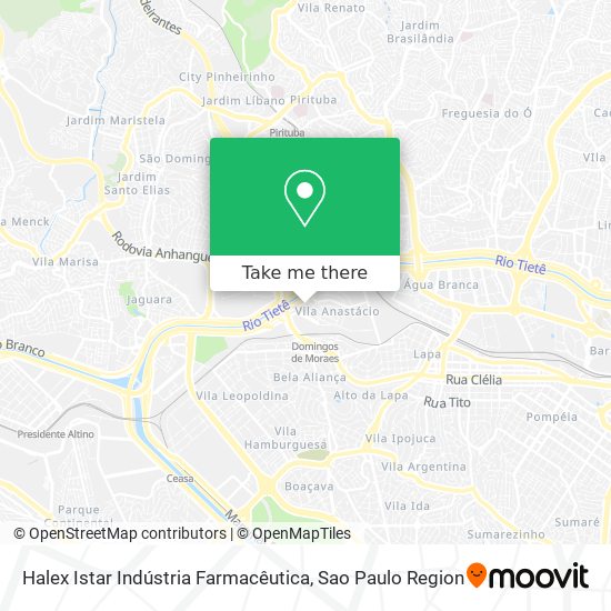 Halex Istar Indústria Farmacêutica map