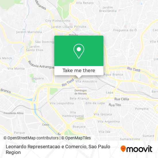 Leonardo Representacao e Comercio map