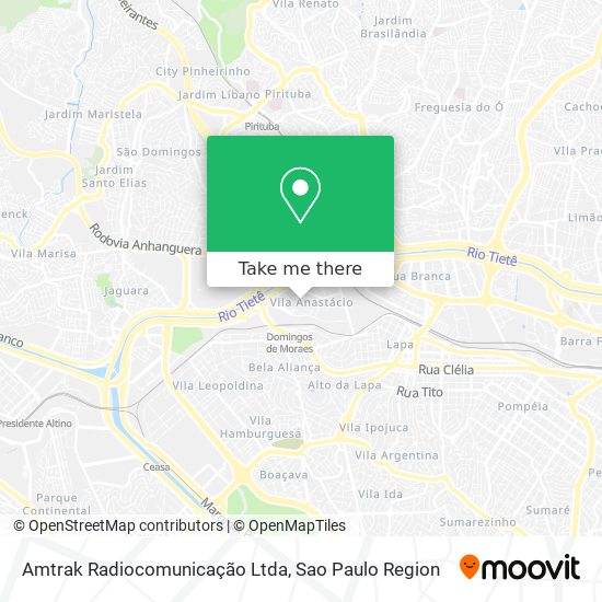 Amtrak Radiocomunicação Ltda map