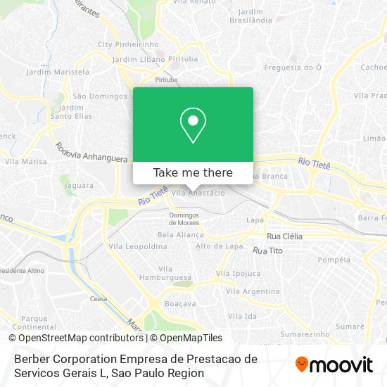 Berber Corporation Empresa de Prestacao de Servicos Gerais L map