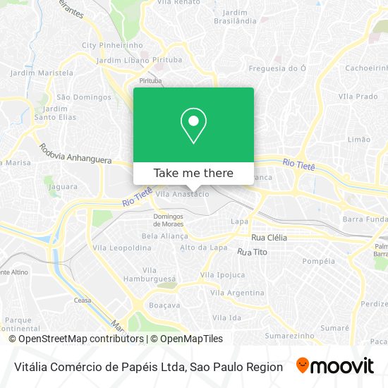 Vitália Comércio de Papéis Ltda map