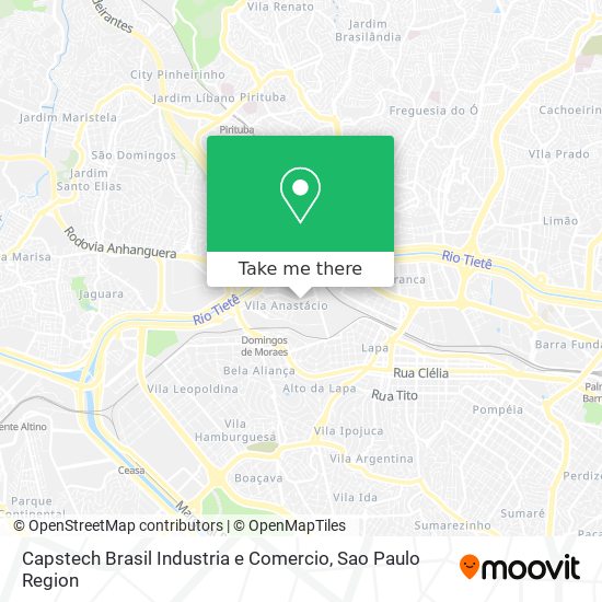 Mapa Capstech Brasil Industria e Comercio