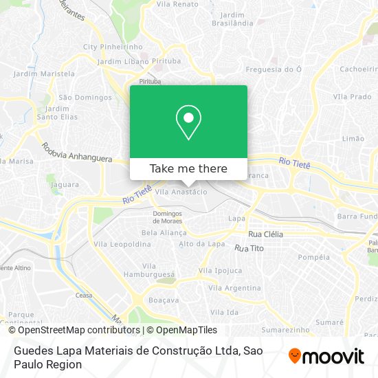 Guedes Lapa Materiais de Construção Ltda map