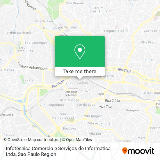 Mapa Infotecnica Comércio e Serviços de Informática Ltda