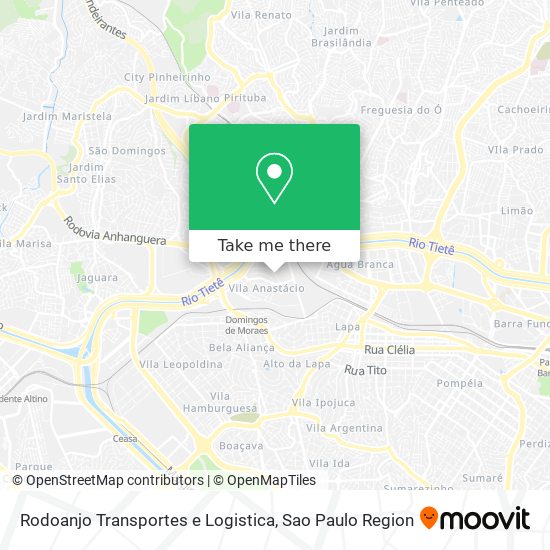 Rodoanjo Transportes e Logistica map