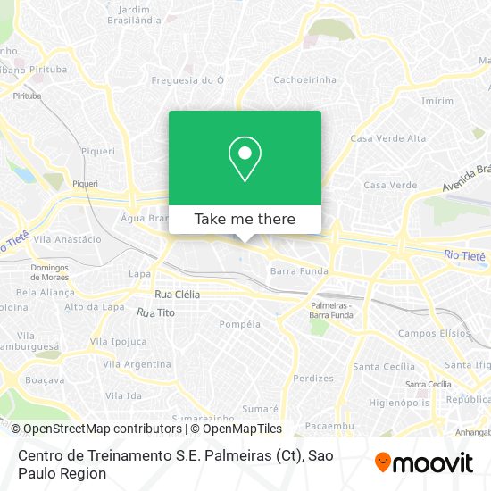 Mapa Centro de Treinamento S.E. Palmeiras (Ct)