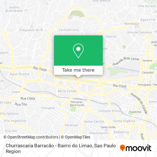 Churrascaria Barracão - Bairro do Limao map