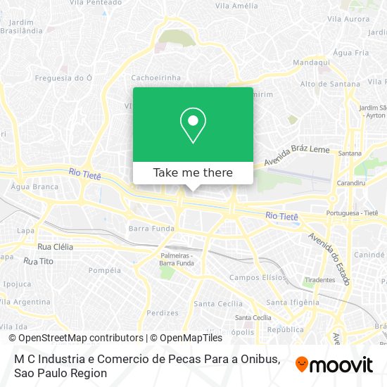 Mapa M C Industria e Comercio de Pecas Para a Onibus