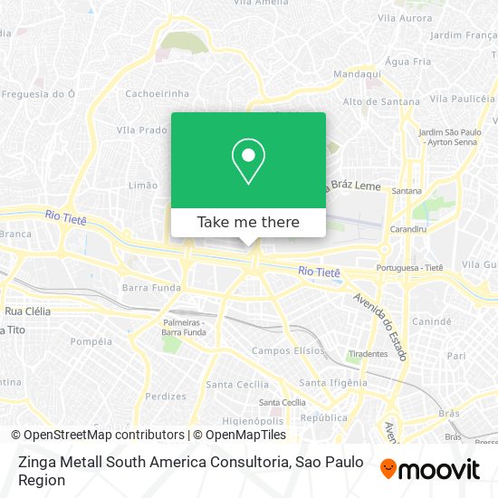 Zinga Metall South America Consultoria map