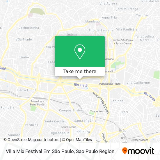 Villa Mix Festival Em São Paulo map