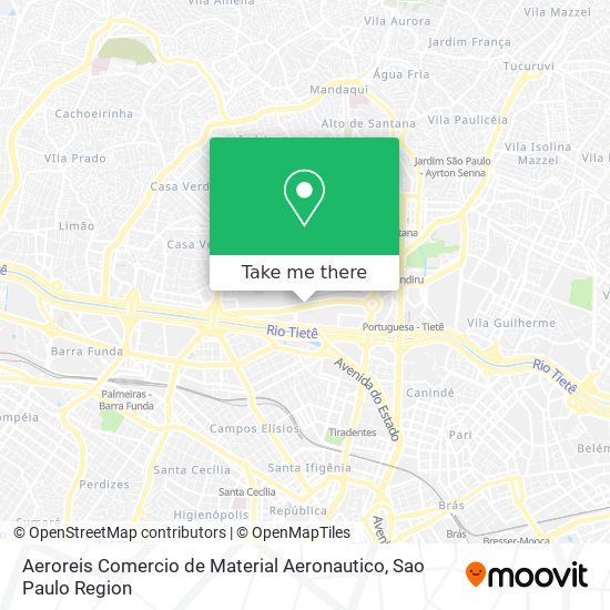 Aeroreis Comercio de Material Aeronautico map