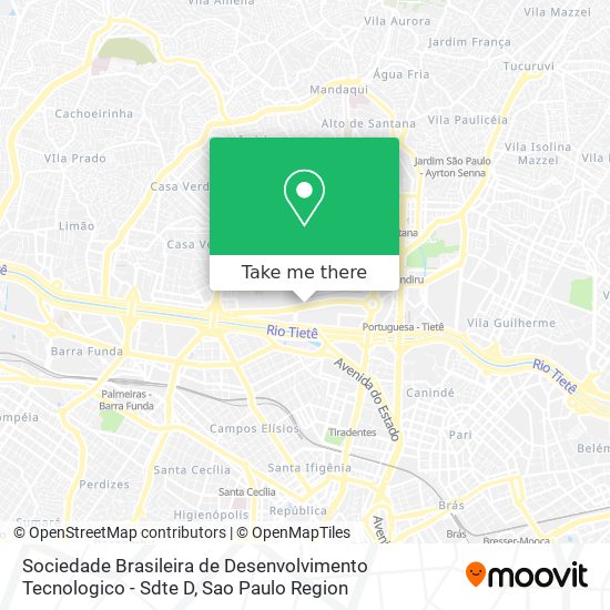 Mapa Sociedade Brasileira de Desenvolvimento Tecnologico - Sdte D