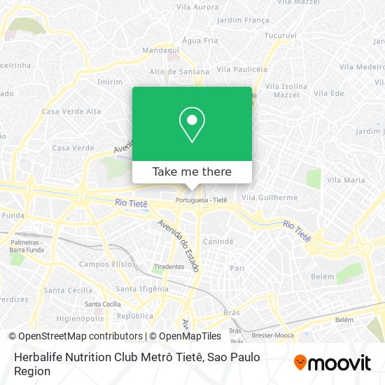 Herbalife Nutrition Club Metrô Tietê map